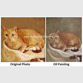 Bức tranh sơn dầu chân dung mèo - Vẽ bằng họa tiết Biến ảnh của bạn thành một bức tranh