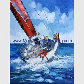 Palette tàu tranh vẽ trên thuyền trừu tượng cho câu lạc bộ công ty