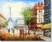 Dầu dày Cảnh đường phố Paris Tranh canvas Quà tặng Khuyến mãi Hiển thị Kích thước tùy chỉnh Màu sắc