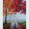 Bảng màu trừu tượng Tranh sơn dầu Phong cảnh thủ công Rừng mùa thu cho các khách sạn sao