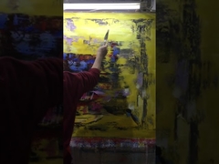 Bức tranh nghệ thuật canvas trừu tượng đầy màu sắc để trang trí nhà