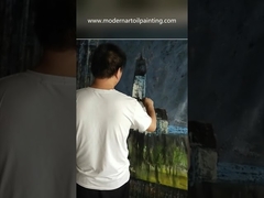 Palette Knife Tranh sơn dầu Nghệ thuật vải hiện đại cho trang trí nội thất