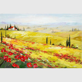 Phong cảnh trang trí Tuscany Bức tranh Acrylic Vẽ tay Bức tranh nghệ thuật hiện đại
