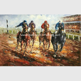 Bảng màu trừu tượng Tranh sơn dầu trên vải / Ngựa chạy thể thao Tranh nghệ thuật