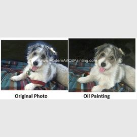 Tranh sơn dầu tùy chỉnh thú cưng Bức tranh chân dung chó được cá nhân hóa Món quà độc đáo