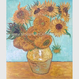 Tranh sơn dầu Van Gogh vẽ tay, Tranh sơn dầu tĩnh vật Hoa hướng dương Vincent