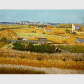 Tranh sơn dầu màu vàng Vincent Van Gogh Thu hoạch Tranh sơn dầu trên vải