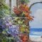 Bảng màu Knife Seaside Town Tranh sơn dầu Vẽ tay Bức tranh phong cảnh trên vải