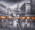Canvas bức tranh phong cảnh thành phố Paris, Tranh sơn dầu Thanh nghệ thuật trừu tượng hiện đại