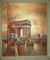 Cảnh đường phố Paris đương đại Bức tranh sơn dầu Khải Hoàn Môn trên vải