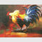 Trang trí Bảng màu Dao Động vật Tranh sơn dầu Con gà trống Vẽ tay Tranh nghệ thuật Vải