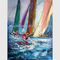 Bảng màu trừu tượng Tranh vẽ thuyền buồm, Vẽ tay Nghệ thuật vải dầu dày