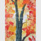 Bảng màu trừu tượng Tranh sơn dầu Phong cảnh thủ công Rừng mùa thu cho các khách sạn sao